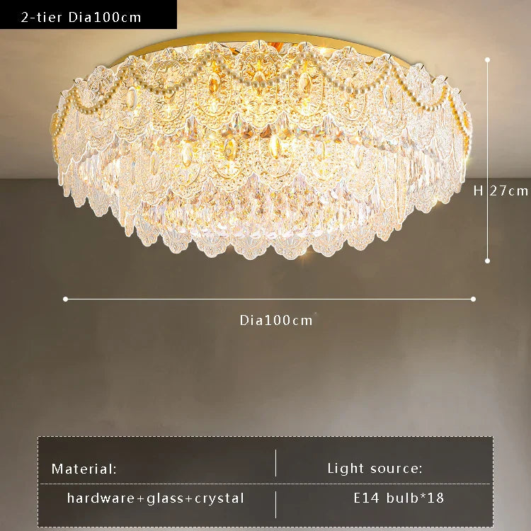 Gold Vintage Ceiling Chandelier