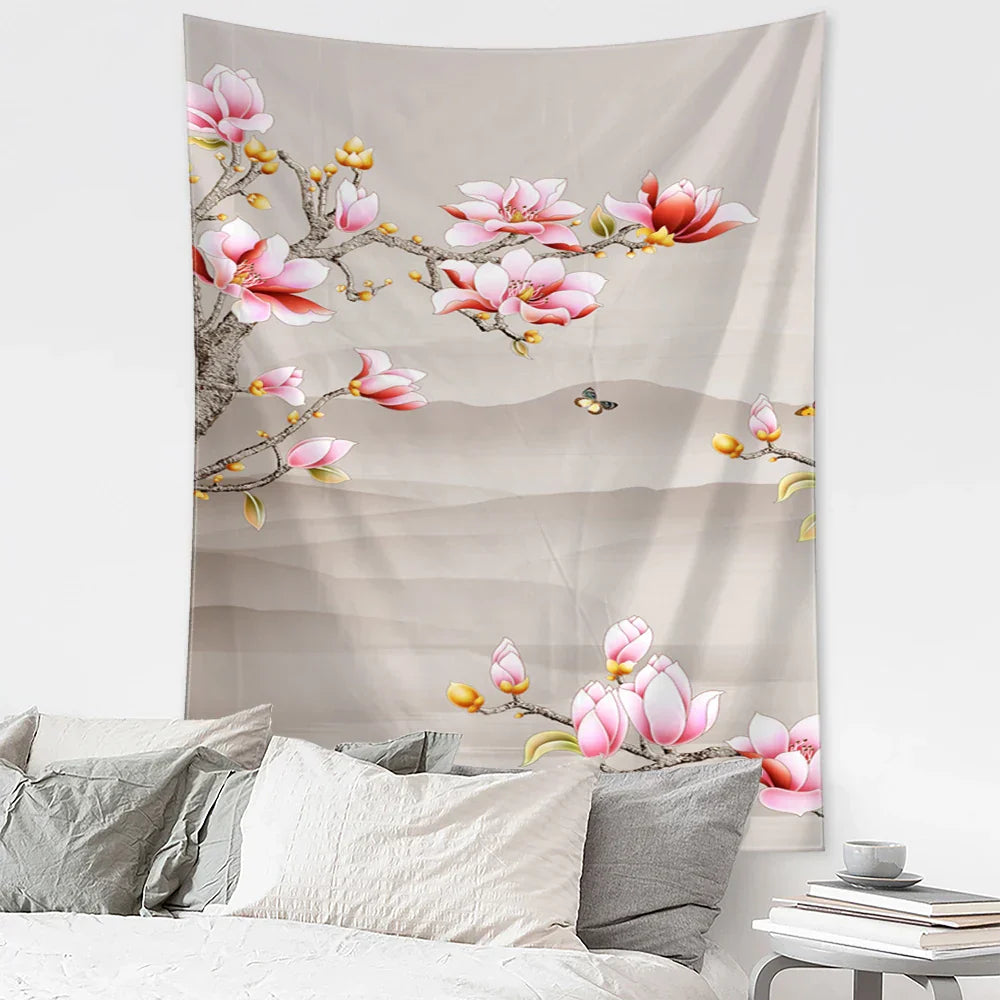DecorBites™ Flying Crane Wall Hanging Tapestry for Home Retro Wall Decor