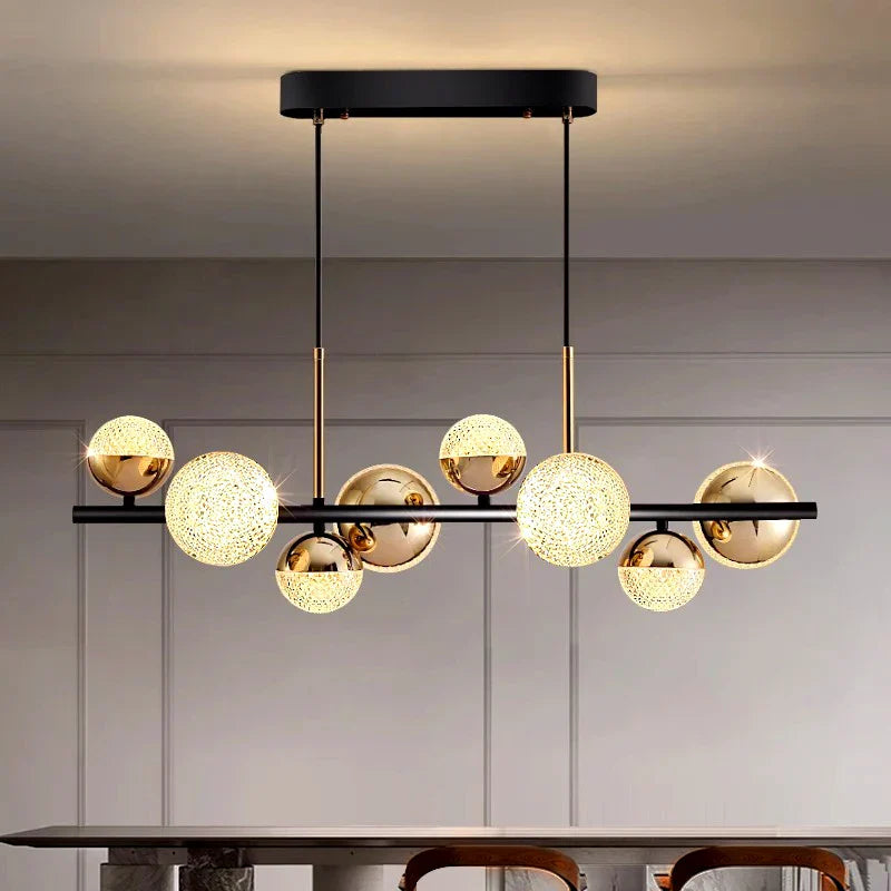 Silver LED Living Chandelier