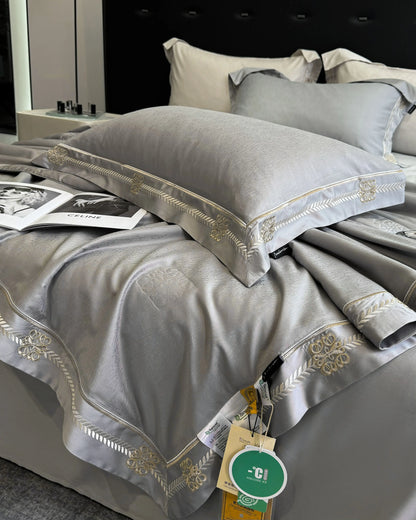 DecorBites™ Eucalyptus Fiber Summer Quilt Bedding Set with Cool Feeling, Soft Silky Comforter & Bed Sheet Set