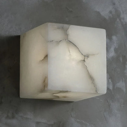 DecorBites™ Cube Marble LED Wall Sconce for Bedroom, Hallway, Staircase Lighting Fixtures