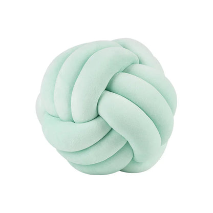 DecorBites™ Knot Ball Short Plush Throw Pillow for Home Décor and Comfort