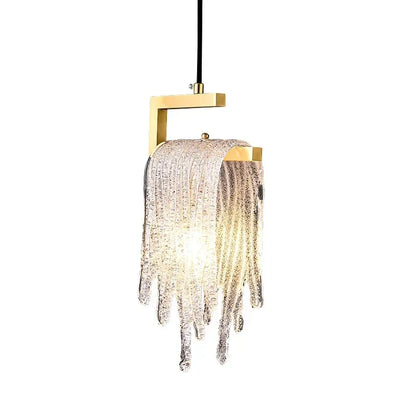 DecorBites™ Crystal LED Pendant Light: Modern Bedroom Hallway Living Room Art Decoration Fixture