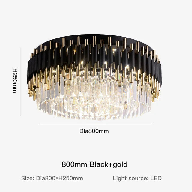 Crystal Round Ceiling Chandelier