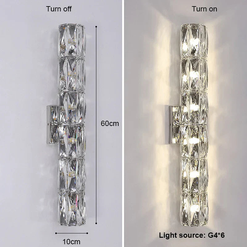 Gold Crystal Nordic Sconce