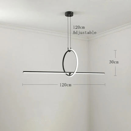 DecorBites™ Geometric Chandelier: Modern Scandinavian Industrial Hanging Lamp Fixtures