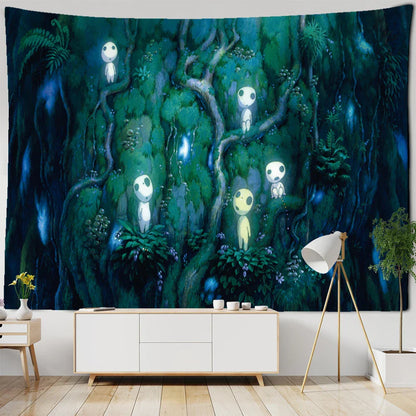 DecorBites™ Cute Skeleton Tapestry: Psychedelic Boho Wall Hanging for Retro Room Decor