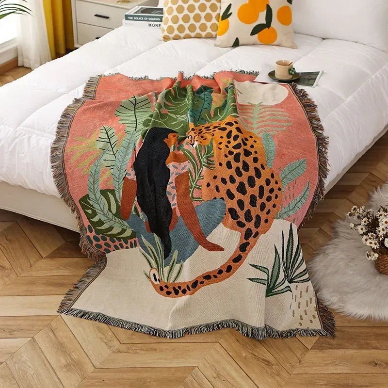 Gothic Cotton Tapestry Blanket