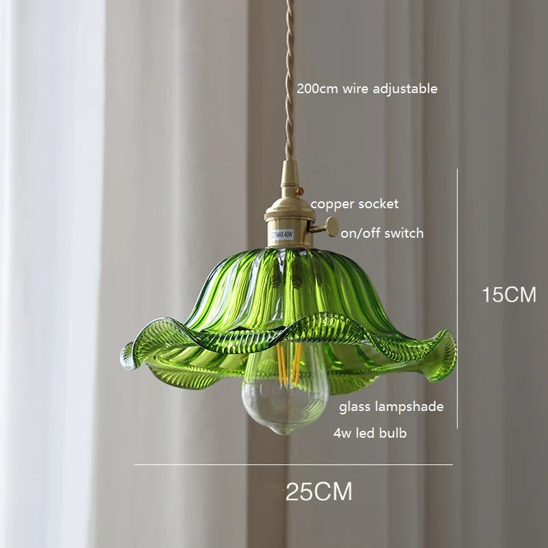 Green Glass Nordic Pendant