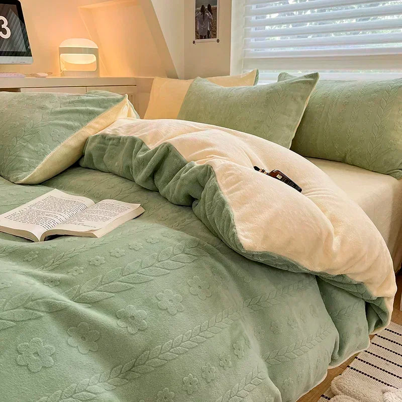 Fleece Winter Duvet Set