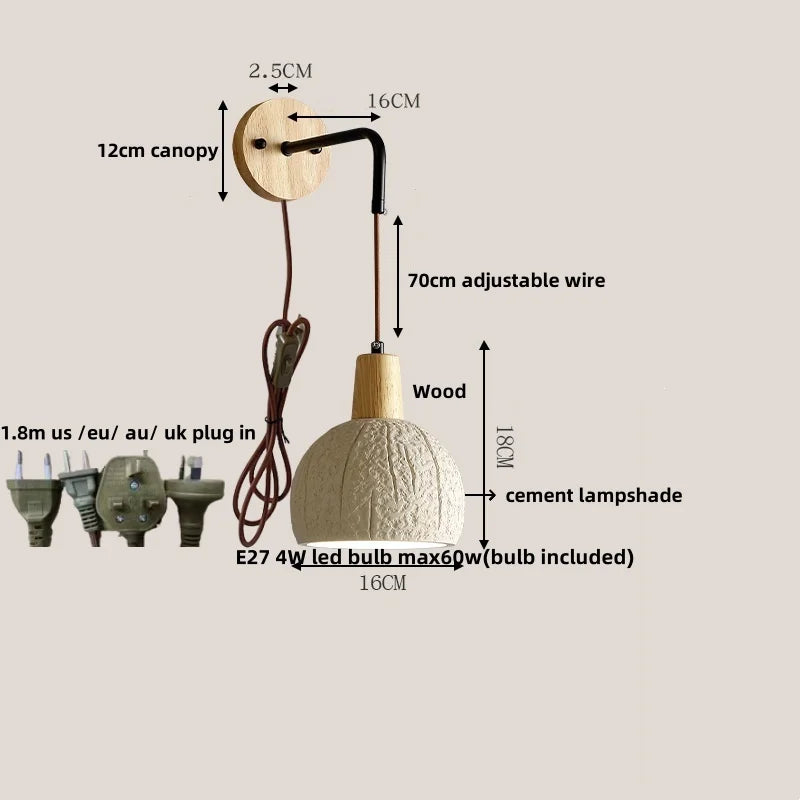 Cement LED Wall Lamp