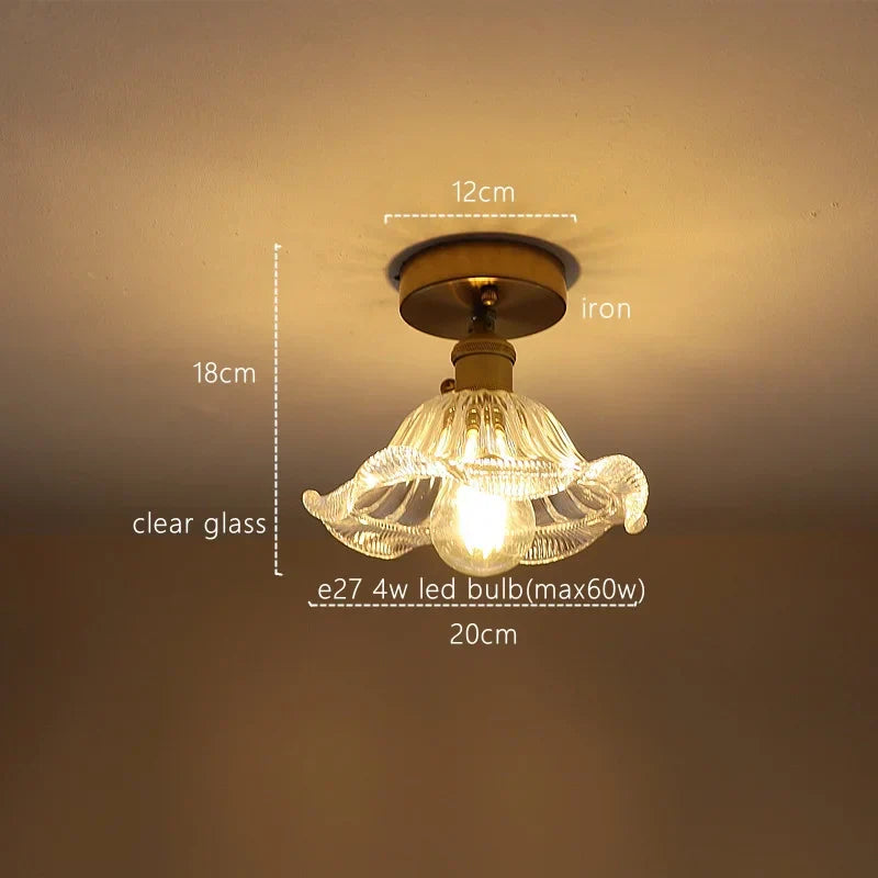 DecorBites™ Green Stripe Glass Pendant Lamp Fixture for Home Decor & Kitchen Lighting