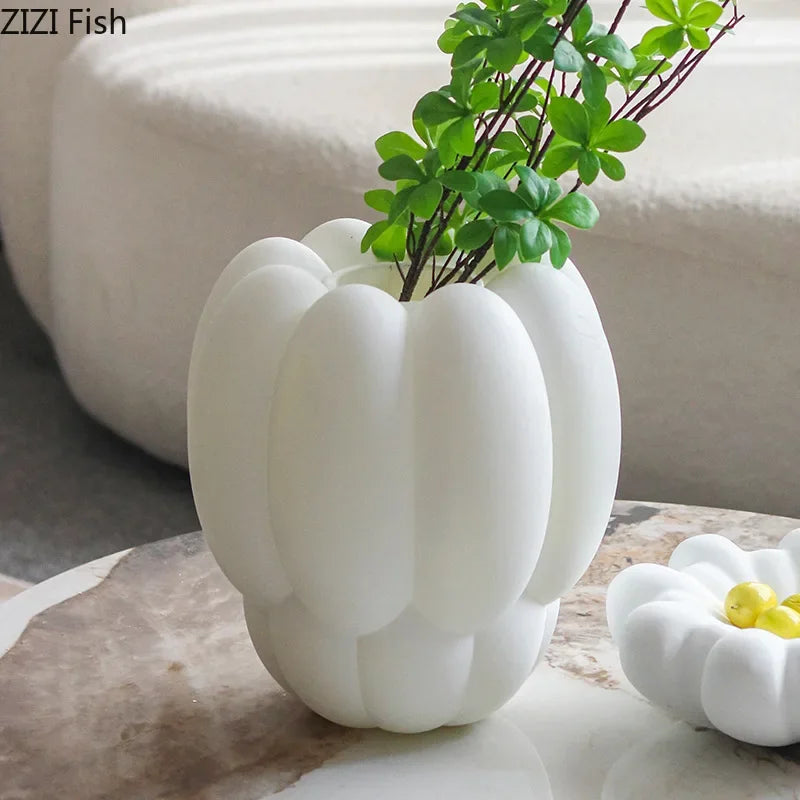 DecorBites™ Creative Petal Vase: Table Decor & Artificial Flowers Arrangement