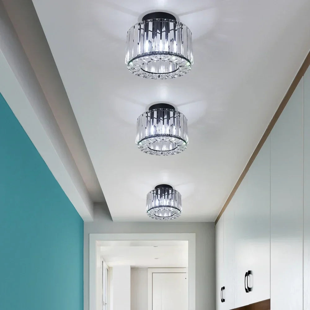 DecorBites™ Glass LED Chandelier Ceiling Light Modern Living Dining Room Fixture
