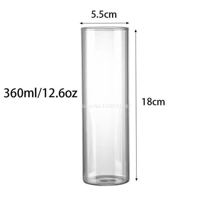 DecorBites™ Japanese Style Highball Long Drinking Glasses Set of 6