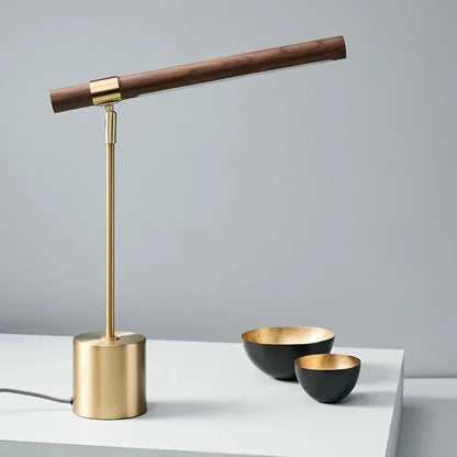DecorBites™ LED Wood Table Lamp Modern Design for Home, Living Room, Bedroom - Italy Designer