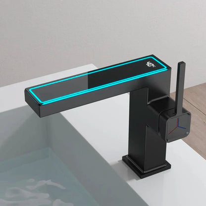 DecorBites™ Gun Grey Digital Display Basin Faucet