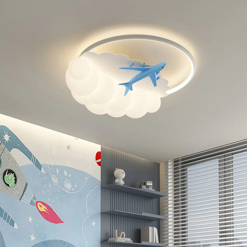 Gold Airplane Chandelier