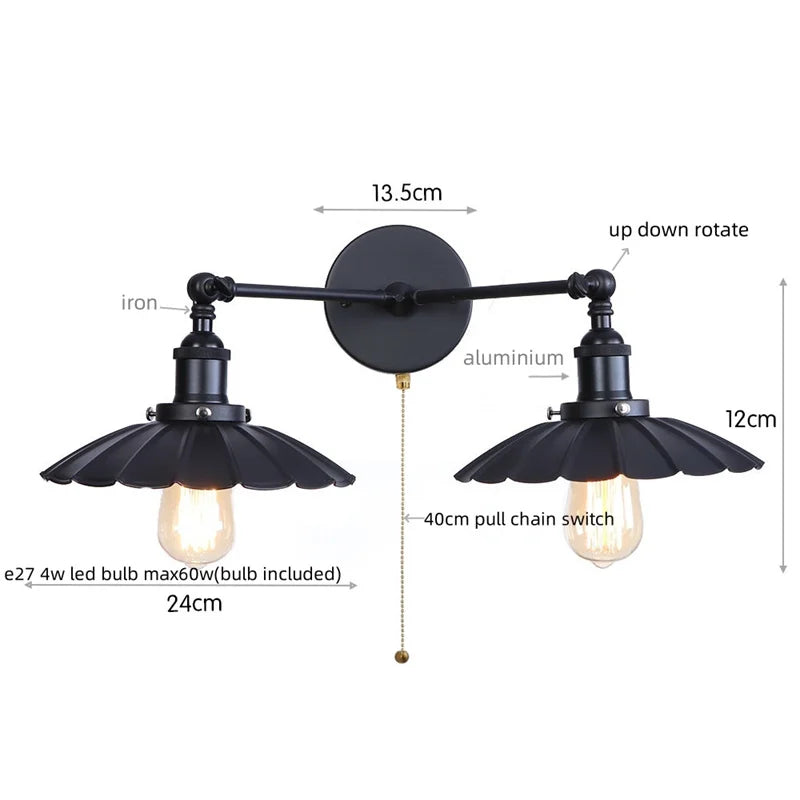 Dual Head LED Wall Lamp