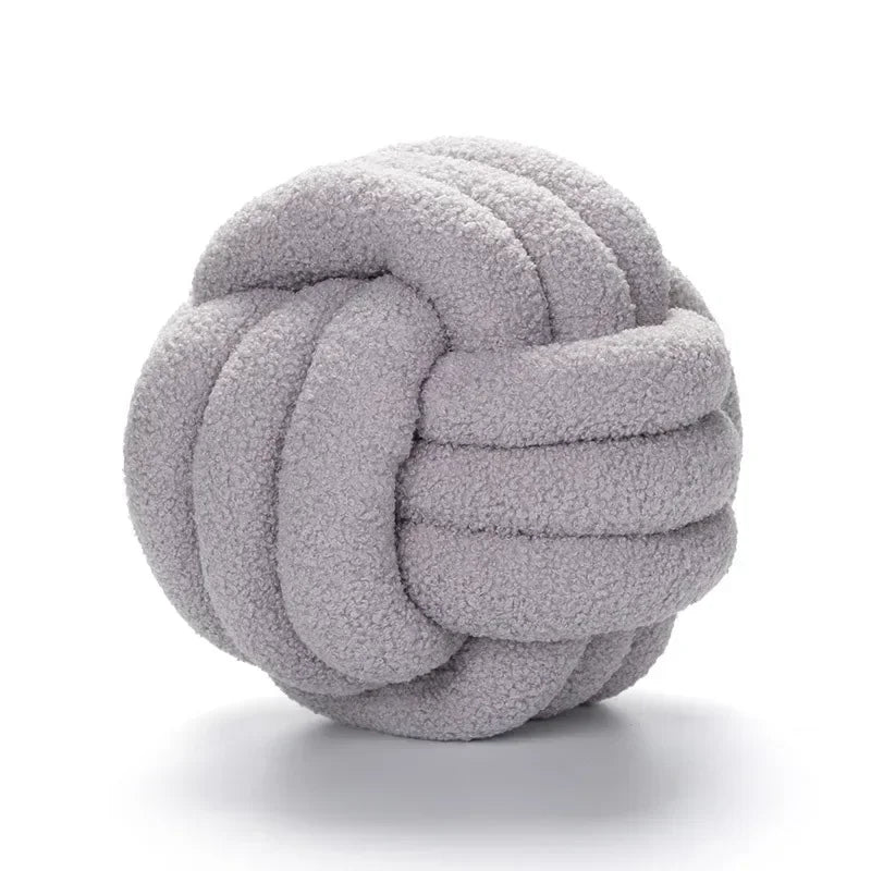 Lamb Fleece Knotted Pillow