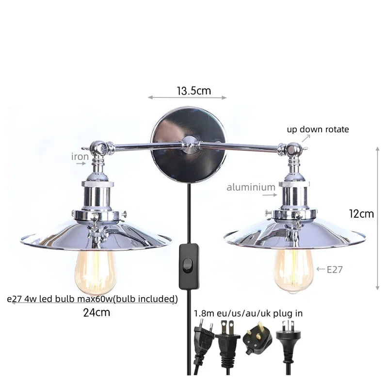 Dual Head LED Wall Lamp