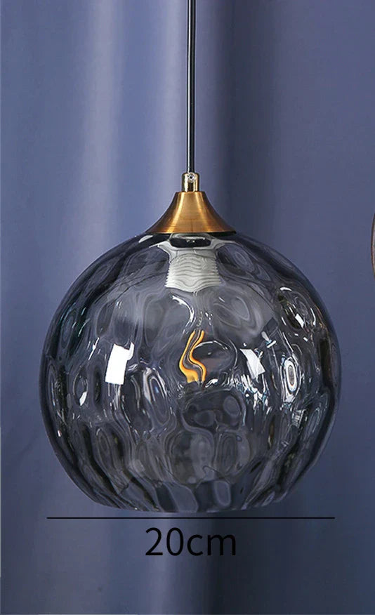 DecorBites™ Glass Ball Pendant LED Chandelier for Bedroom Dining Room Kitchen