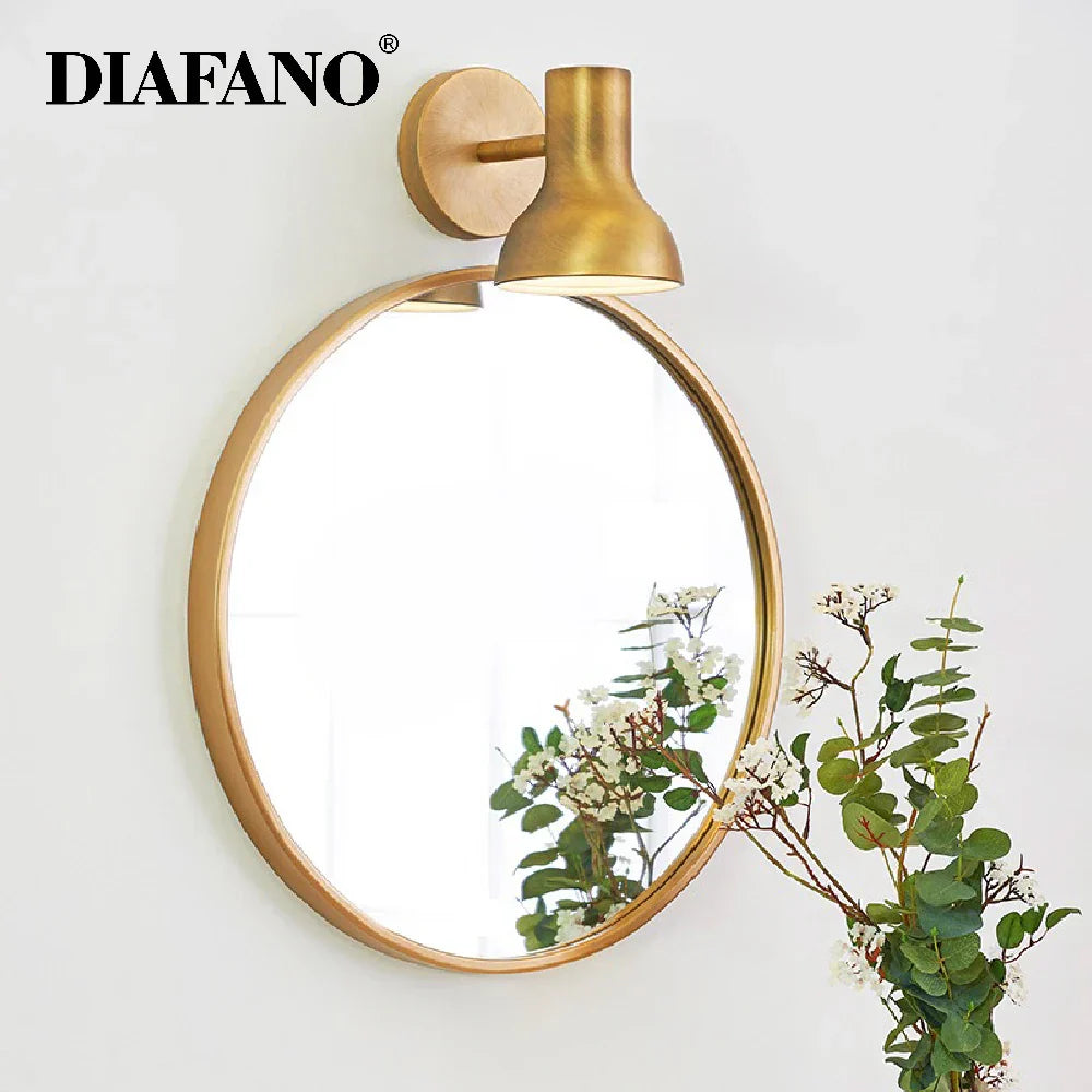 Gold Iron Vintage Wall Lamp