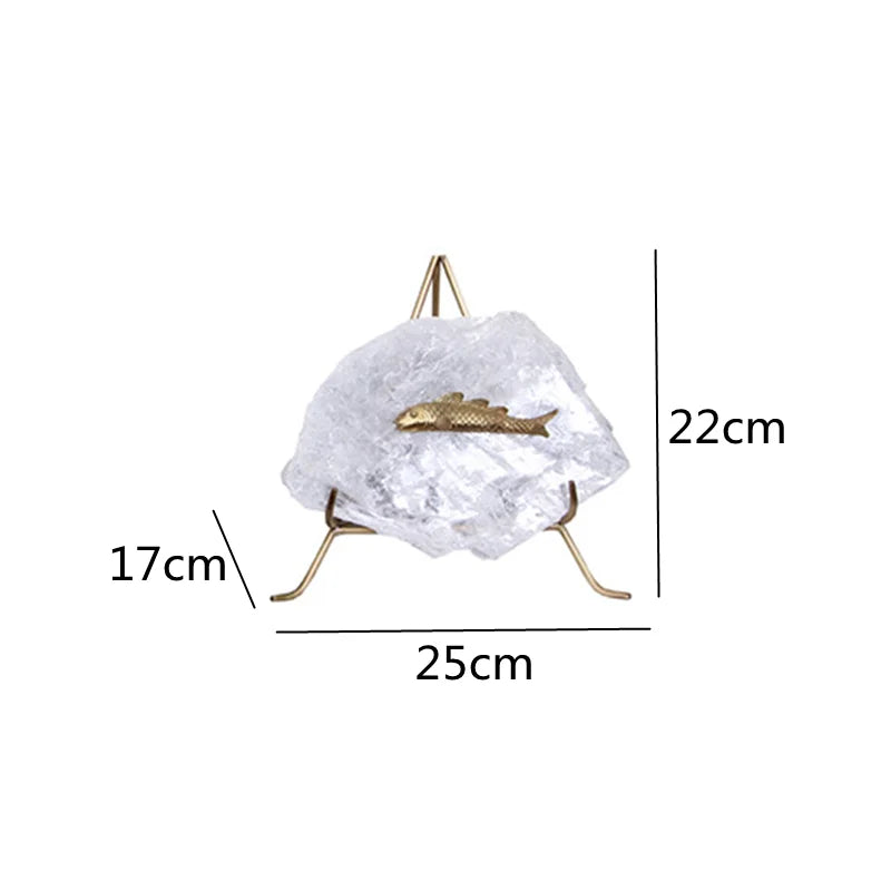 Gold Crystal Fish Ornament