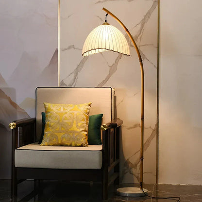 DecorBites™ Bamboo Shaped LED Floor Lamp for Living Room Bedroom Study Restaurant Décor