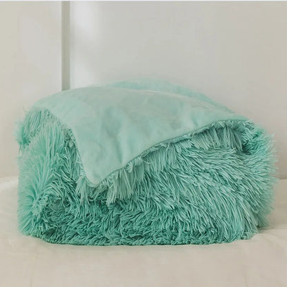 DecorBites™ Cozy Faux Fur Throw Blanket for All Seasons