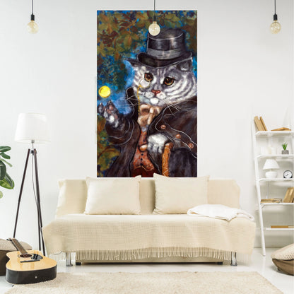 DecorBites™ Funny Cats Meme Tapestry Animals Printed Wall Hanging for Home Decor