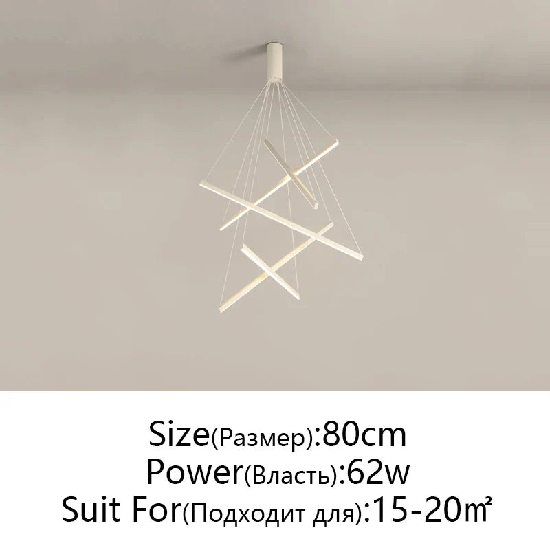 Modern LED Stair Hall Chandelier