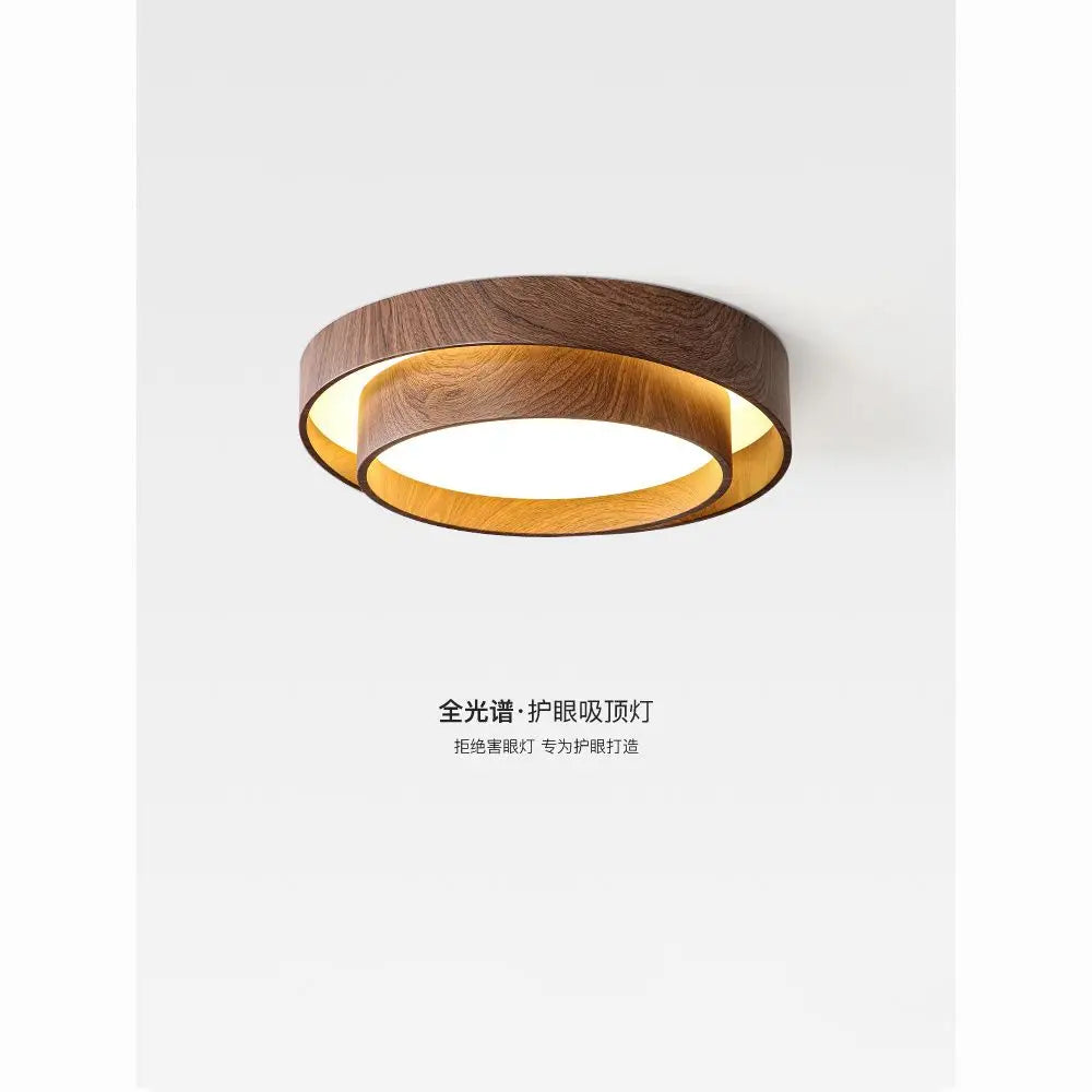 Wabi Sabi Walnut Ceiling Light