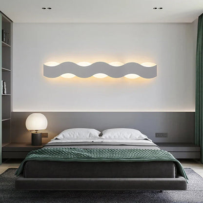 DecorBites™ LED Wave Wall Light for Indoor Corridors, Bedrooms, and Sofas