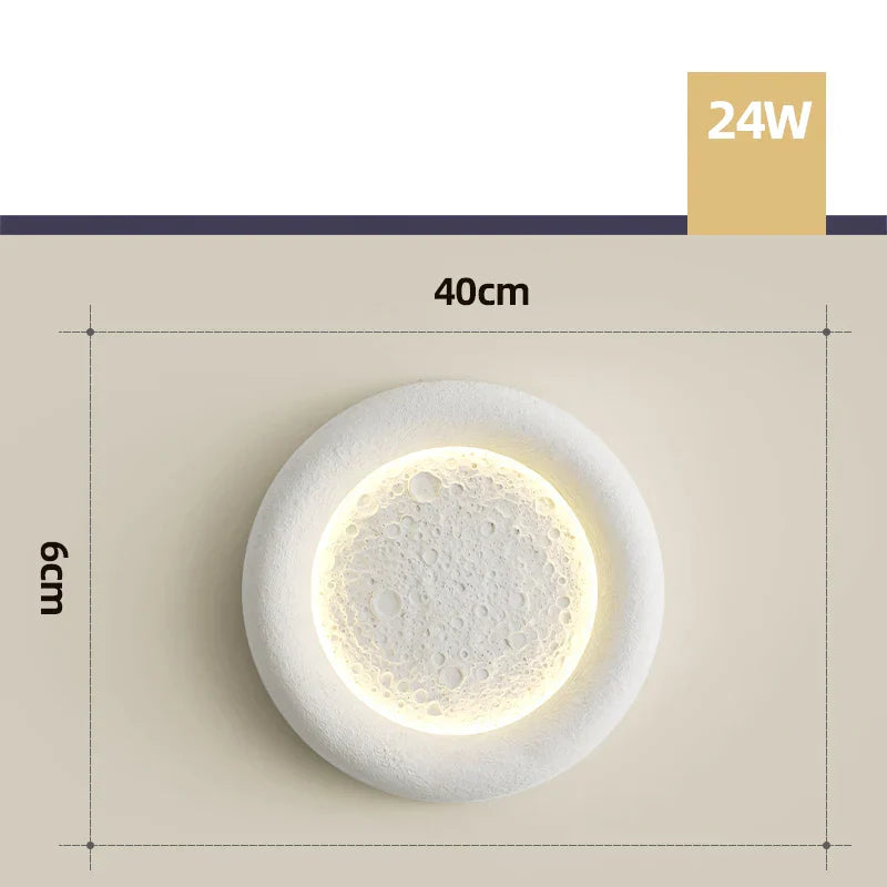 DecorBites™ Cream Breeze Moon Ceiling Lamp: Simple, Warm Lighting for Master Bedroom & Study