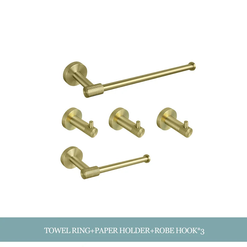 Gold Bathroom Hardware Set