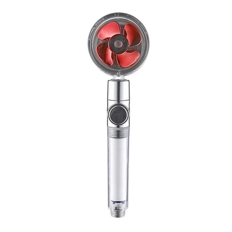 Rotating Water-Saving Shower Head
