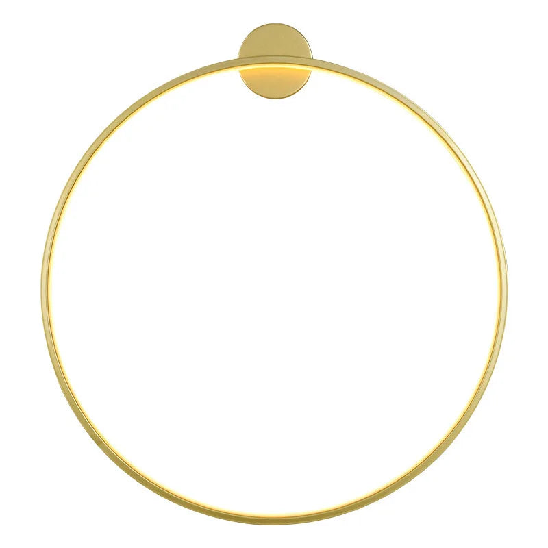 DecorBites™ Gold Black Ring LED Wall Light Living Room Bedroom Lamp Seconce