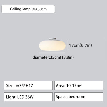 DecorBites™ Itka Pendant Lamp - Minimalist White Lamp Shade for Dining Table, Bedroom, Kitchen