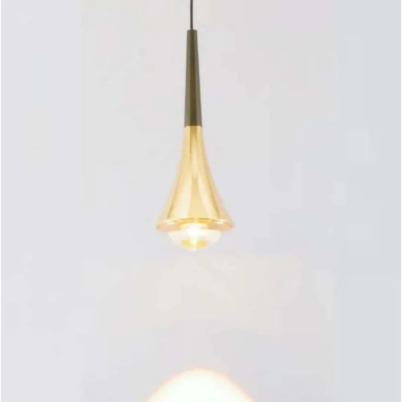 Modern Gold Adjustable Cord Pendant Light