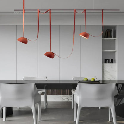 DecorBites™ Leather Pendant Light: Modern Nordic DIY Chandelier for Home and Office Decor