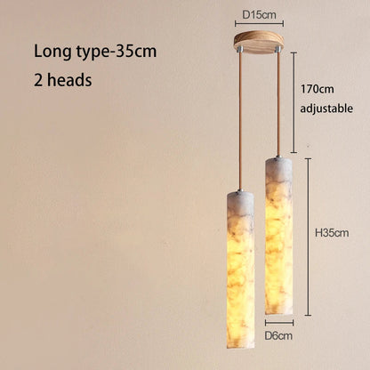 DecorBites™ Cream Marble Chandelier Pendant Light for Luxury Bedroom and Bar Counter