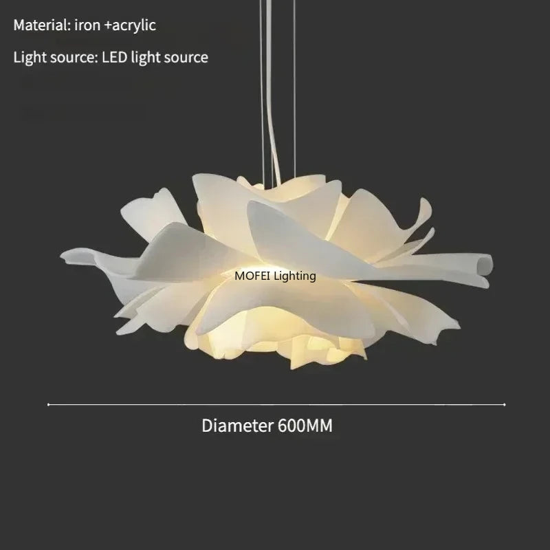 Acrylic LED Flower Chandelier Pendant