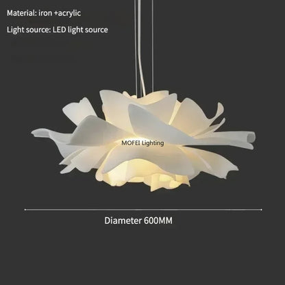 Acrylic LED Flower Chandelier Pendant