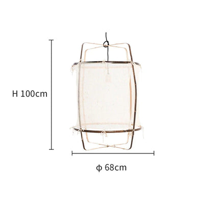 DecorBites™ Linen Cloth Pendant Light: Elegant Bohemian Fabric Chandelier for Home, Restaurant, Hotel