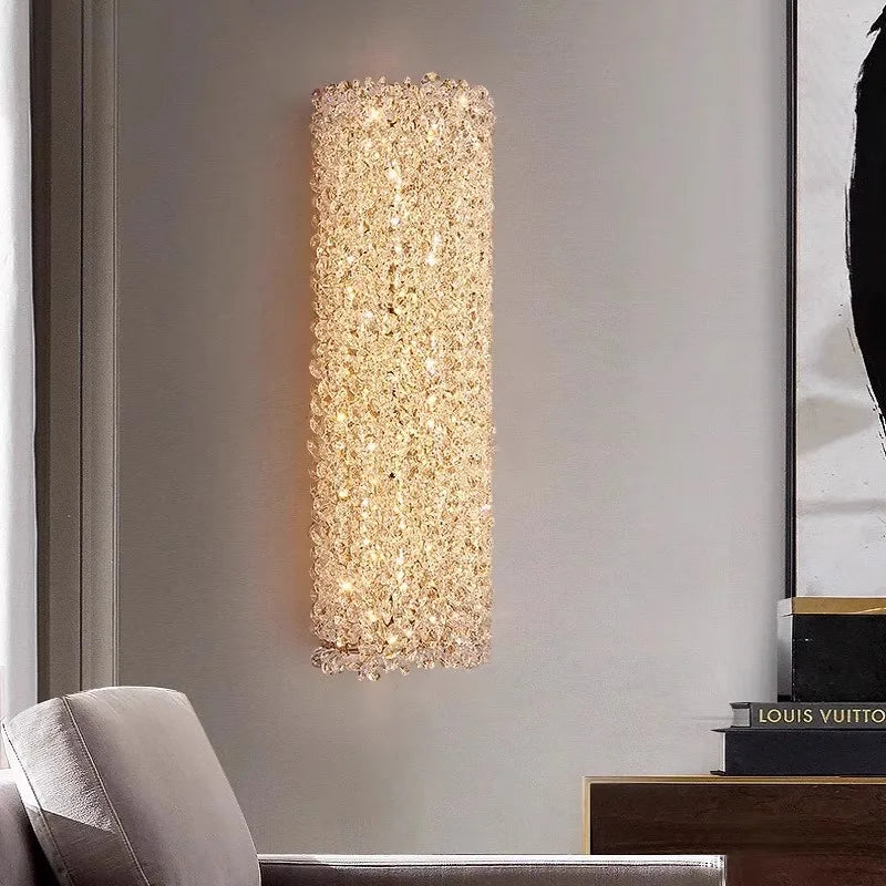 DecorBites™ Crystal Beads Wall Lamp LED Light Fixture for Home Decor & Living Room