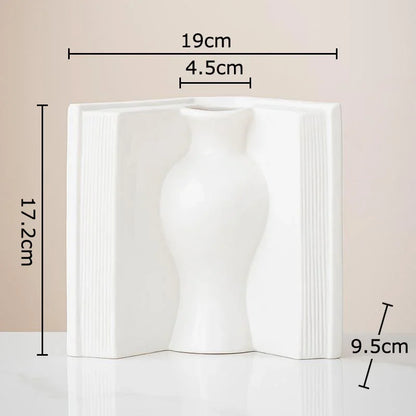 DecorBites™ Creative Flowers Desk Decoration Vase | Artificial Floral Decor for Aesthetic Rooms