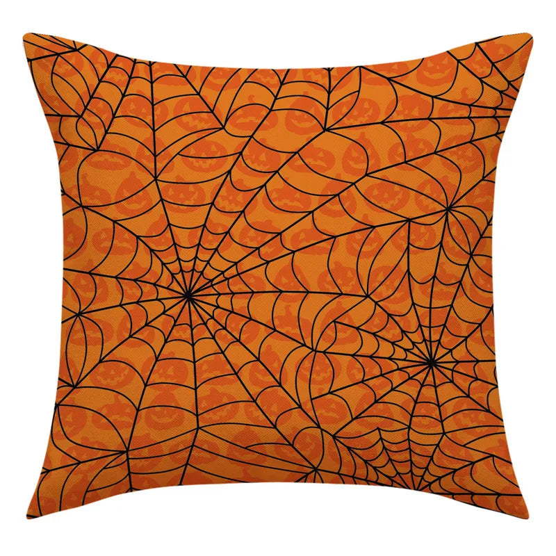 Pumpkin Witch Print Pillowcase