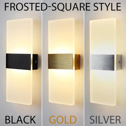 DecorBites™ Acrylic Touch Sensor LED Wall Lamp, Modern Sconces, 6W Indoor Lighting for Home Decor