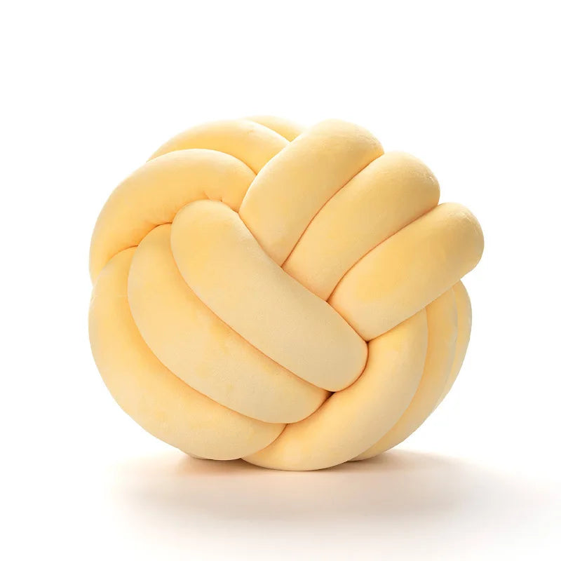 Plush Knot Ball Pillow 28cm Japanese Style